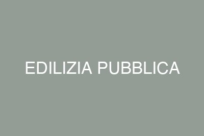 Esempio di progetto di edilizia pubblica