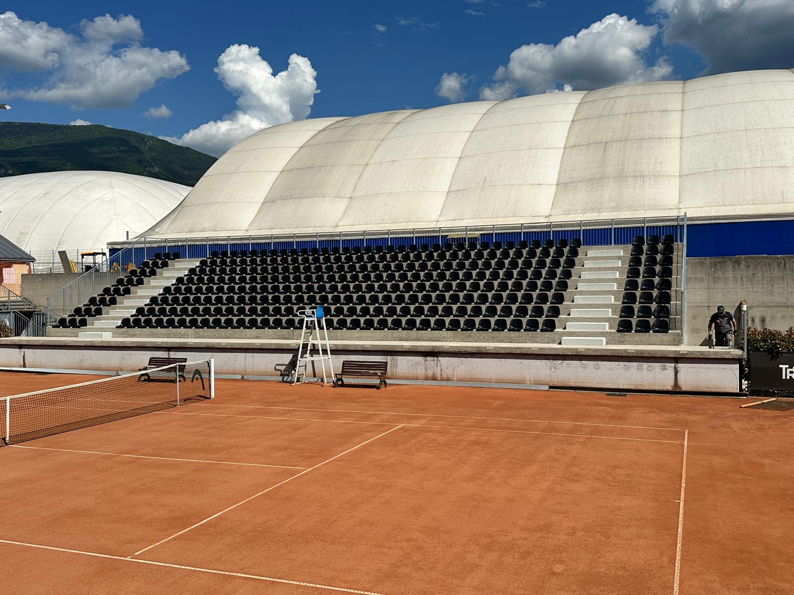 Lavori Tribuna scoperta EST al Centro Tennis Comunale Baldresca di Rovereto
